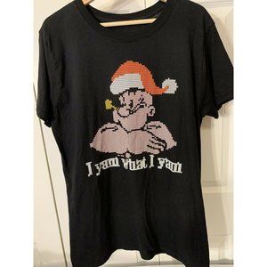 Popeye‎ The Sailor Man I Yam What I Yam T-Shirt Sz L Men’s